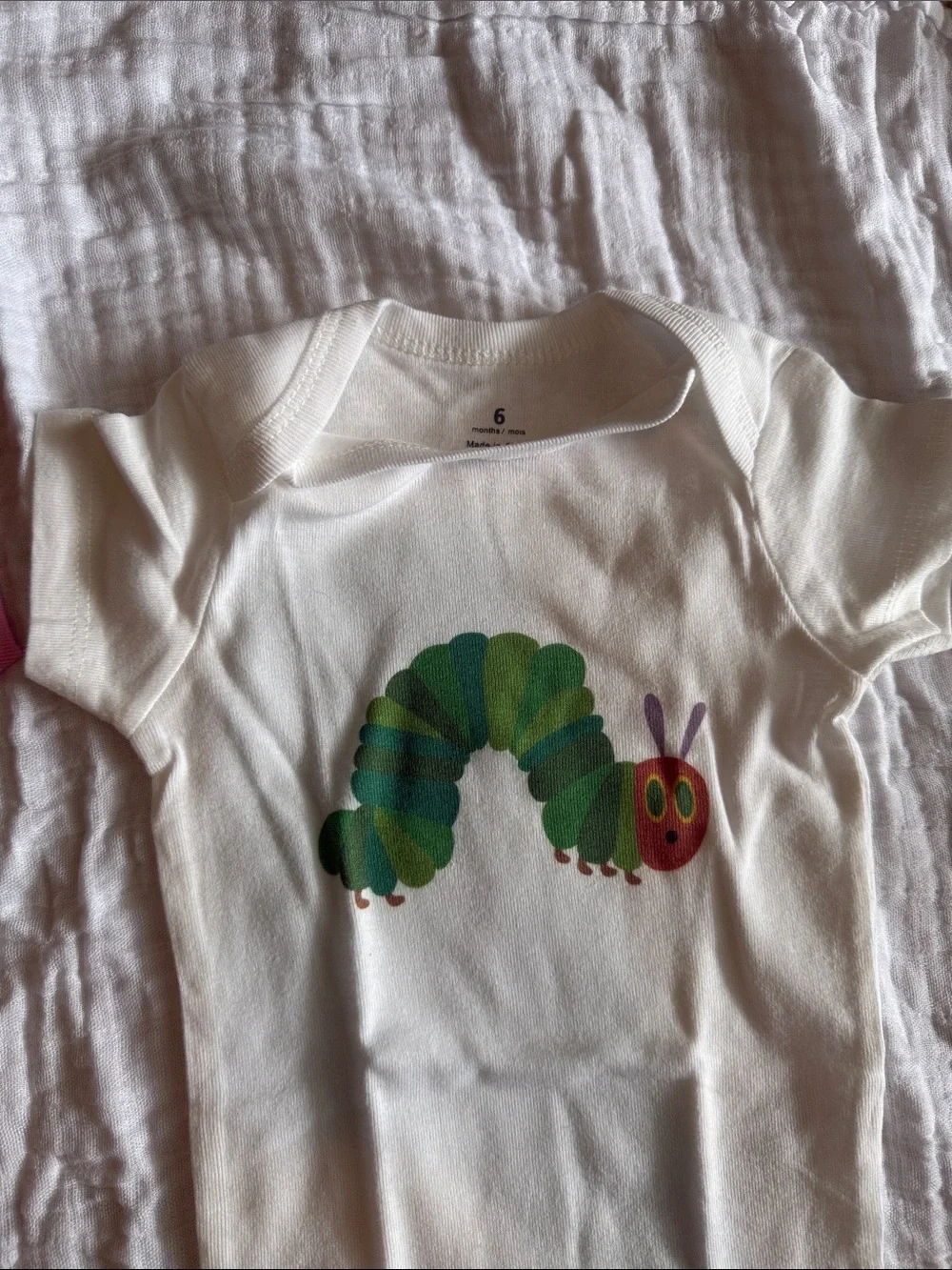 NWT Pink & WHITE THE HUNGRY CATERPILLAR ONSIES